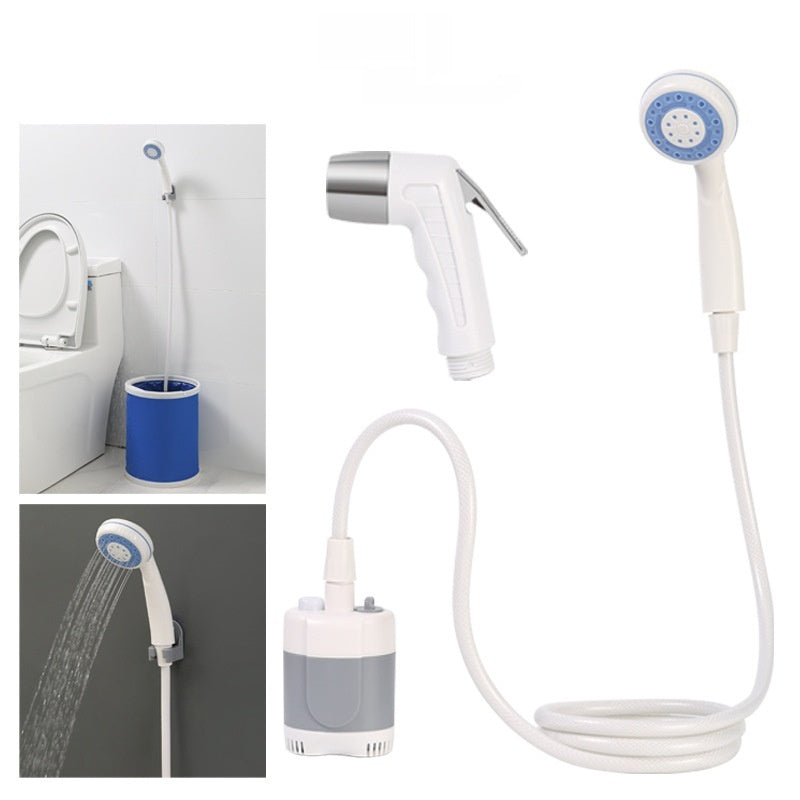 Rechargeable Portable Outdoor Shower-High-Pressure Camping & Travel Pump System